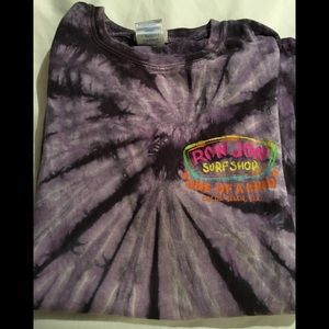Ron Jon purple tie dyed t shirt